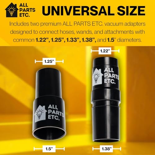 Vacuum Attachments for 1.25" Vacuum Accessories, Dust Mop, Dust Brush, Crevice Tool, Upholstery, 2 Adapters Compatible with Shop Vac, Oreck, Miele, Shark, Hoover, Bissell (6-Pack Mop) - color: 6-Pack Mop