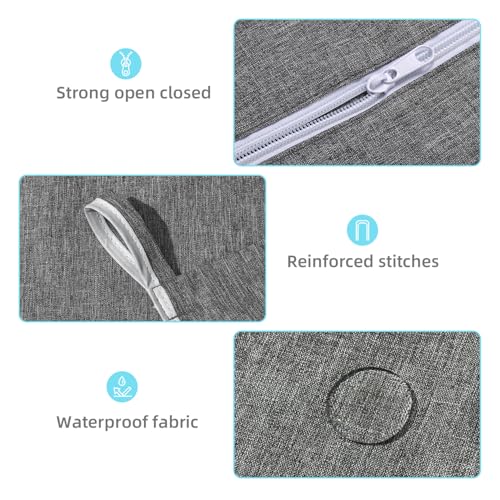 KEEPJOY 2Pack Space-Saving Hanging Laundry Bag, Door Laundry Hamper with 2 Different Types of Hooks, 30x20 Inch Oxford Fabric Laundry Storage Bag for Dirty Clothes (Grey-2Pack) - color: Grey-2Pack