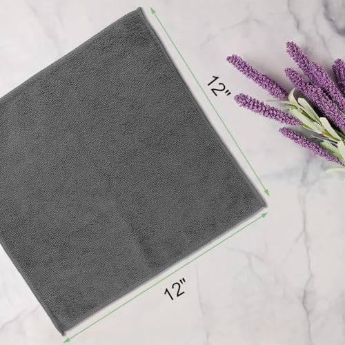 UNIMADE Washcloths 20 Pack Face Towels (12" x 12"), Highly Soft Wash Cloths - color: Grey, size: 20Pack