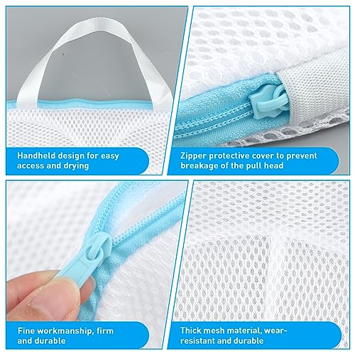 4pcs Bra Washing Bags For 32A-36C Cup,Underwear Brassiere Washing Bra Bags