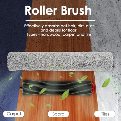 (24 Pack) Omni S1 Pro Replacement Parts Compatible with Eufy Omni S1 Pro Robotic Vacuum Cleaner, 2 Rubber Roller Brushes, 2 Roller Mops, 8 Side Brushes, 6 Dust Bags, 6 HEPA Filters, Accessories Kit - color: Omni S1 Pro Accessories kit(24 Pieces)