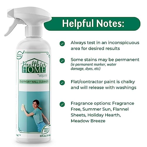 CHOMP! Painted Wall Cleaner Spray, Multipurpose for Walls, Ceilings, and Baseboards, Removes Dirt, Dust, Odor, Stains, Healthier Home 5-Minute CleanWalls 4-in-1, 32 Ounces (Eucalyptus Tranquility) - size: 32 Fl Oz (Pack of 1)