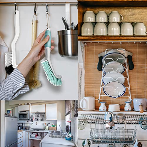 2Pcs Cleaning Brushes, Multi-Purpose Right Angle Brush Scrubbing Kitchen Coffeeroom Tearoom Deep Cleaning Edge Corner Crevices Grout Scrub Bottle Cup Jar Cans for Household Use. - color: Kitchen+coffeeroom Brush Set