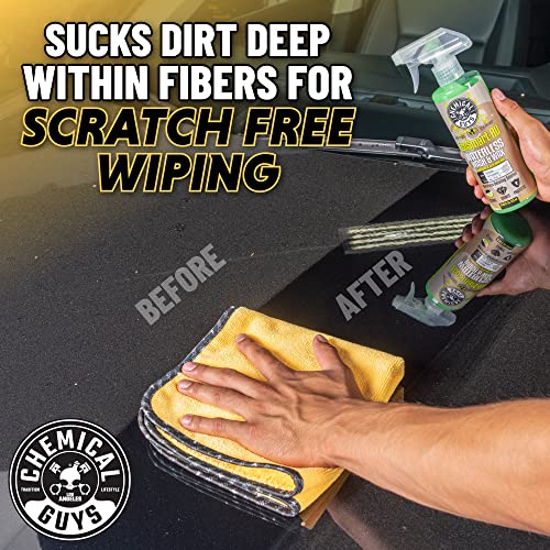 Chemical Guys, Professional Microfiber Towels, 16 x 16 in, Gold, 12 Pack - color: Yellow