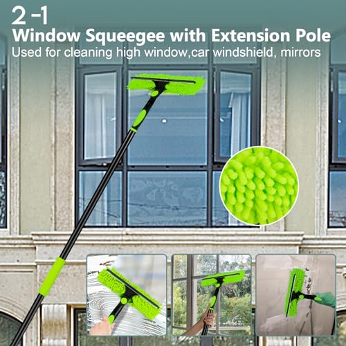 CALBEAU 8 Ft Microfiber Duster with Extension Pole (14 PCS)