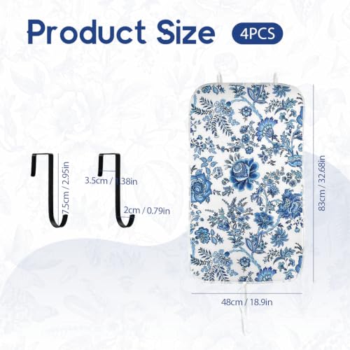 Portable Ironing Mat - 3mm Heat Resistant Padding with 2 Hooks + 1 Insulating Pad for Table or Bed Steam Pressing | Quilting & Travel Blanket Ironing Board Alternative