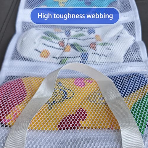Mesh laundry bags for washing machine, can wash 10 pairs of socks, maintain shape, keep one pair,Laundry room organization suitable for socks and small items, 2pcs (Large) - size: Large