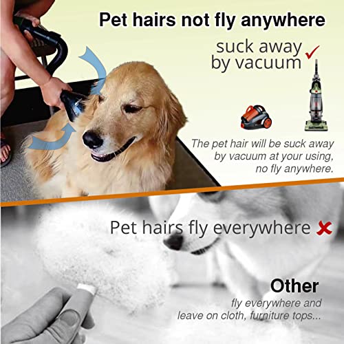 Pet Vacuum Grooming Comb Brush, Black