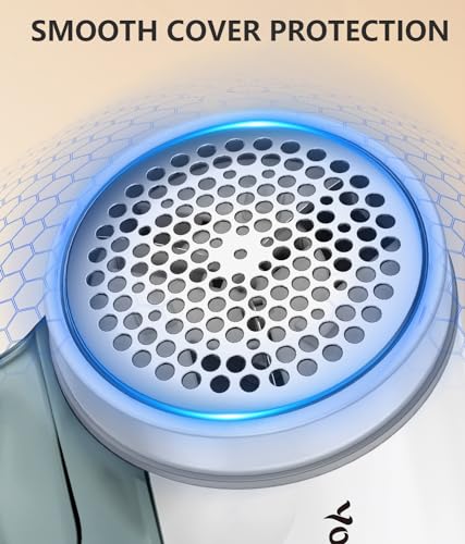 Fabric Shaver, Electric Lint Remover for Clothes & Furniture, Sweater Shaver & Pilling Remover, Depiller wtih 2 Extra Blades Included, Lint Shaver for Clothing - Battery Operated - color: Gray