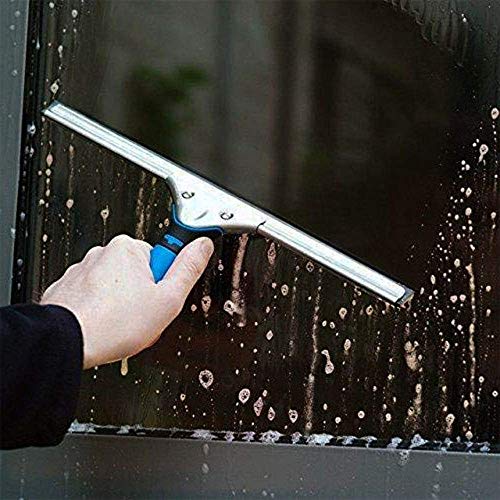 UNGER Window Washing Starter Kit with 2-in-1 10" Microfiber Combi, 3 ft Pole, Cloth, and Bucket + 32 oz Streak-Free EasyGlide Glass Cleaner Concentrate