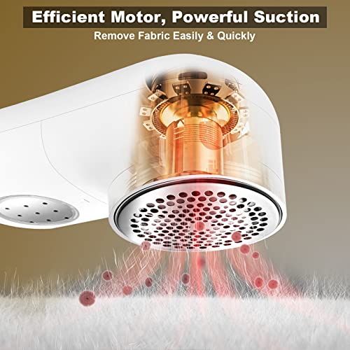 Fabric Shaver, USB Rechargeable Lint Remover for Clothes, Sweater - color: White