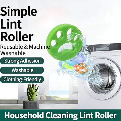 4Pcs Reusable Pet Hair Remover for Laundry, Washing Machine Hair Catcher, Dryer Balls for Clothing Dog Cat Pet Fur Remover - size: OrangeGreen