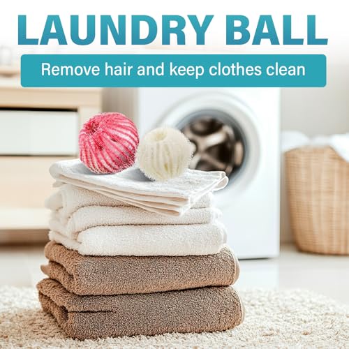 Pet Hair Remover for Laundry, 12 Pack Reusable Washer Balls