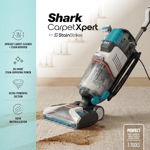 Shark CarpetXpert StainStriker Carpet & Upholstery Cleaner, 3 Tools, EX201 - style: CarpetXpert + StainStriker