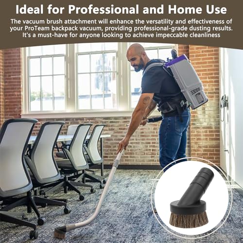 1.5" Vacuum Dust Brush Attachment Compatible with Pro Team Backpack Vacuum