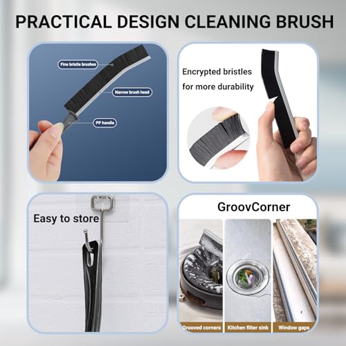Crevice Cleaning Brush, Multifunctional Gap Hard Bristled Grout Brush Tool