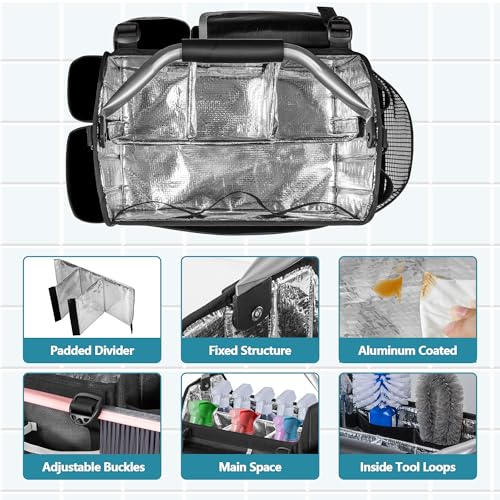 HODRANT Wearable Cleaning Caddy Organizer with Divider & Support Pad
