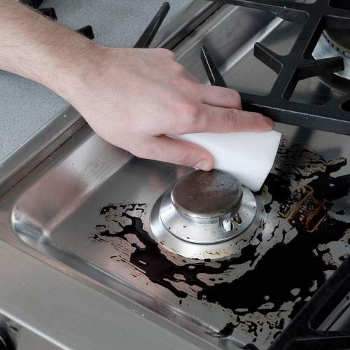 STK 20 Pack Extra Thick Magic Cleaning Pads - Eraser Sponge for All Surfaces - Kitchen-Bathroom-Furniture-Leather-Car-Steel - Just Add Water to Erase All Dirt - Melamine - Universal Cleaner - size: 20 Count