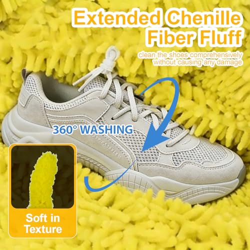 Shoe Washing Machine Bag – Reusable Laundry Shoe Bag for Sneakers, Running Shoes & White Shoes, Helps Protect Against Deformation, Scratches & Washer Damage (Off White 2pcs) - color: Off White 2pcs
