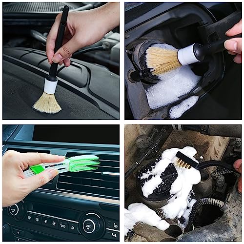 HMPLL 10pcs Detailing Brush Set, White - color: white