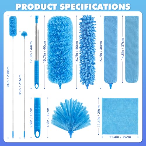 94'' Cobweb Duster with Extension Pole, Spider Web Brush