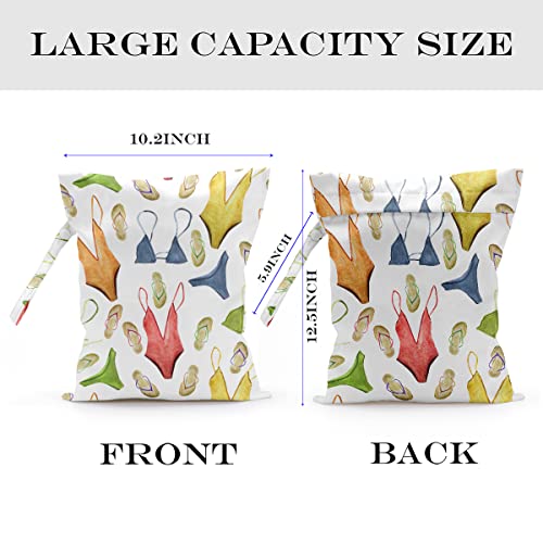 Wet Bag, Wet Dry Bag, Wet Bag for Swimsuit, Travel, Beach, Pool, Diapers, Dirty Yoga Gym Clothes, Makeup Bag, Waterproof Reusable Beach Bag Ocean Decor Starfish Sea Horse Anchor - color: starfish-07