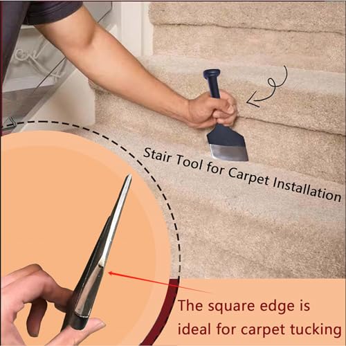 Aetherix Carpet Tucking Tool, 3.5” Wide Carpet Tucker and Stair Tool Handheld Rug Tucking Shovel for Quick Installation
