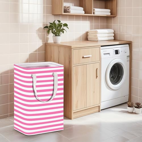3 Pack Large Laundry Basket ,75L Waterproof,Collapsible Laundry Hamper with Extended Handles for Clothes in the Family Dorm (Blue,Grey,Pink)