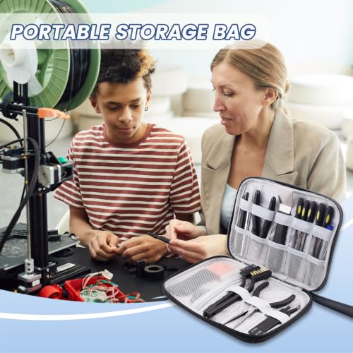 46Pcs 3D Printer Tool Kit, 3D Printer Accessories with Storage Bag