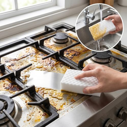 Magic Eraser Sponge, Compressed Melamine Cleaning Sponge for Home Use
