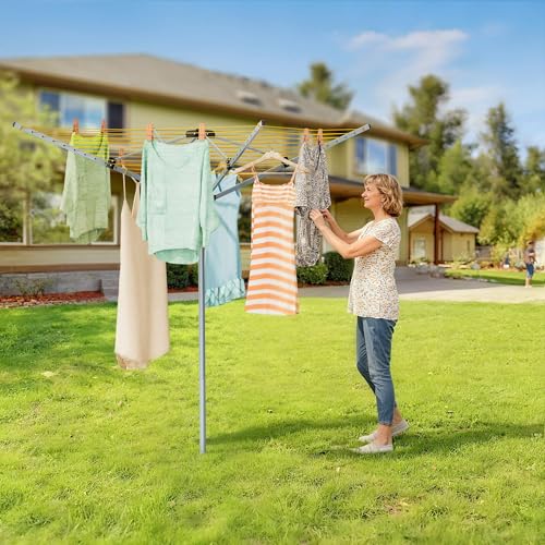 Rotary Clothesline Outdoor Umbrella Drying Rack