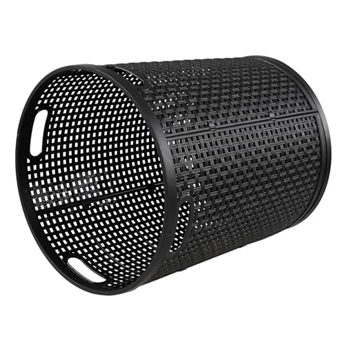 Vababa 40 L Tall Plastic Laundry Basket, Clothes Laundry Hampers, Black