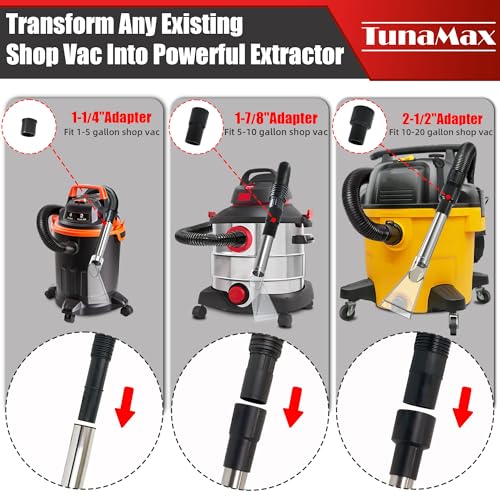TunaMax Universal Work with All Wet Shop Vacs Clear Extractor Attachment - size: Small