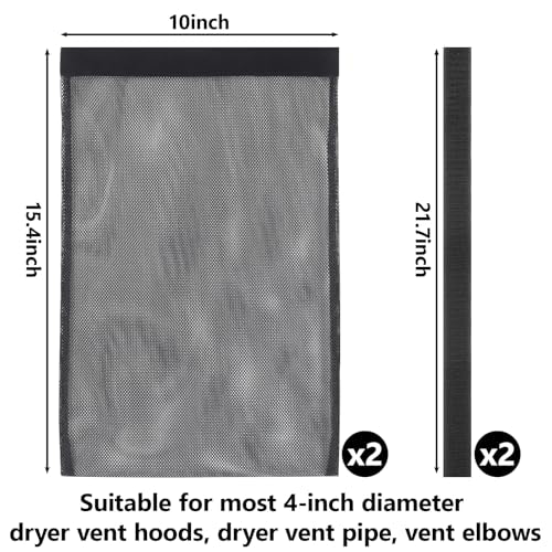 2 Pcs Dryer Lint Catcher, Dryer Vent Lint Trap, Dust Bag Lint Bag Outdoor Dryer Vent, Lint Catcher for Dryer Vent Outside