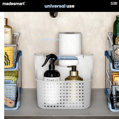 madesmart Large Shower Tote with Soft Grip Handle, Blue - color: Blue, size: Large