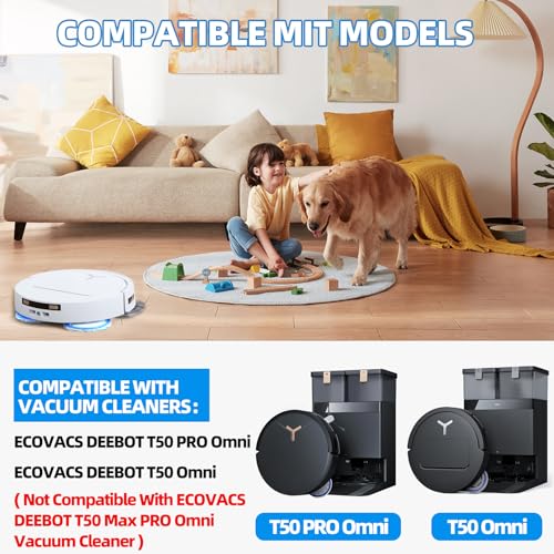 25 Pack Accessories for ECOVACS DEEBOT T50 Omni /T50 PRO Omni Robot Vacuum - color: 25 Pack T50 Accessories