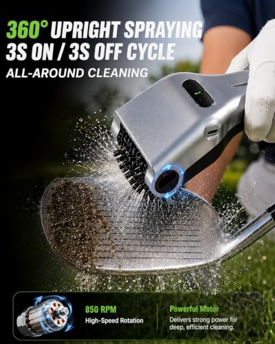 Electric Golf Club Cleaner Brush for Men