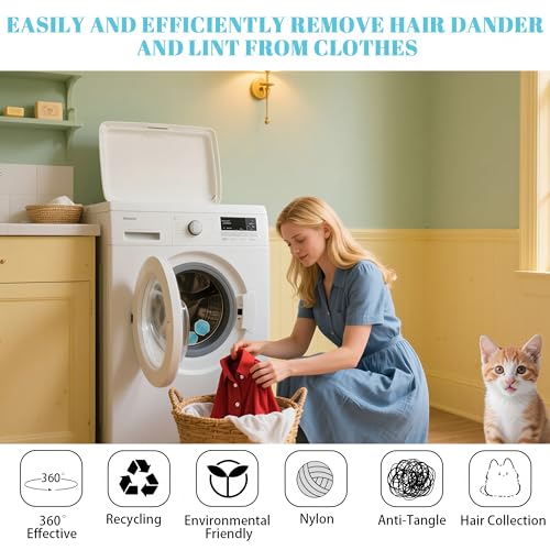 12PCS Pet Hair Remover for Laundry Pet Hair Catcher for Washing Machine