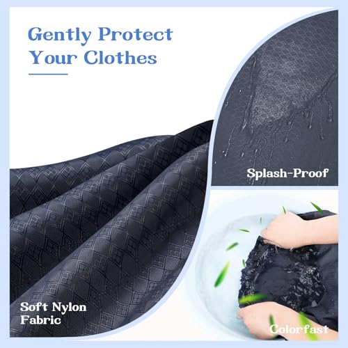 120L Heavy Duty Laundry Bag with Shoulder Handles,Dirty Clothes Storage Bag - color: (Laundry) Navy Blue