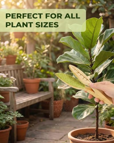 3Pcs Plant Leaf Cleaning Set, Includes 1 Microfiber Cleaning Tongs and 2 High-Density Dusting Gloves, Washable Reusable Houseplant Care Kit for Foliage, Window Blinds & Delicate Home Dusting