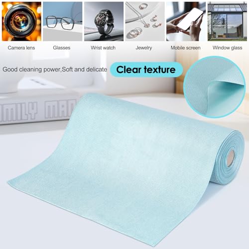 Microfiber Cleaning Cloth, 20 Sheets Glass Cleaning Cloth 11.8" x 15.7", Reusable Towels Kitchen Cleaning Wipes Lint Free Rags for Laptop Camera Lenses LCD Screens (Blue, 11.8" x 15.7")