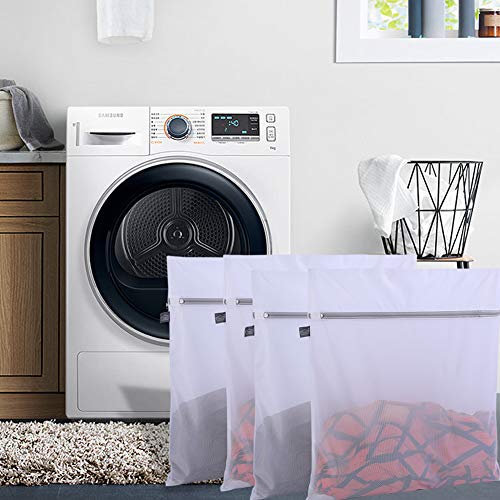 Laundry Bags Mesh Wash Bags, Large Lingerie Bags for Washing Sheet, 4XXL - color: White, size: 4XXL(24x24")