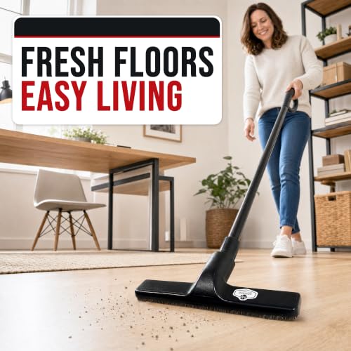 MP Maresh Products Floor Brush Attachment - Horsehair Brush, Black, 12 inch - size: 12 Inch Black