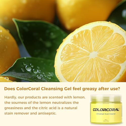 ColorCoral 2Pack Keyboard Cleaning Gel Kit Universal Dust Cleaner,Yellow - color: Yellow 2 Pack