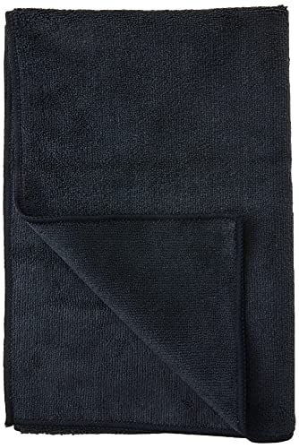 Chemical Guys MIC36103 Workhorse XL Black Professional Grade Microfiber Towel, Rubber/Plastic/Vinyl (Safe for Car Wash, Home Cleaning & Pet Drying Cloths) 24" x 16", Pack of 3 - color: Black, size: 24" x 16"