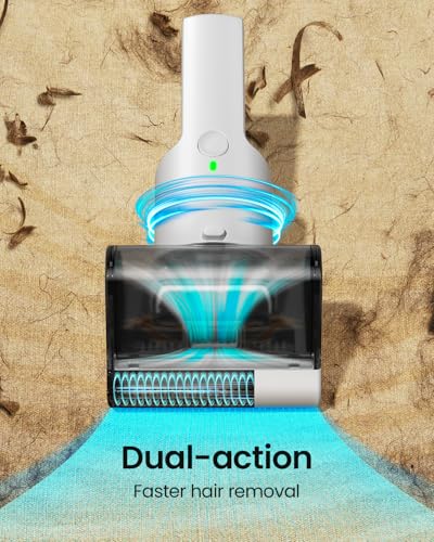 Misfans Electric Pet Hair Removal Tool,2026-Upgrade Cat&Dog Hair Vacuum & Lint Rollers Remover,Automatic Portable Hair Tool for Indoor and Outdoor,Cat Bed,Climbing Frame,Board,Carpet,Mats,Car Mats