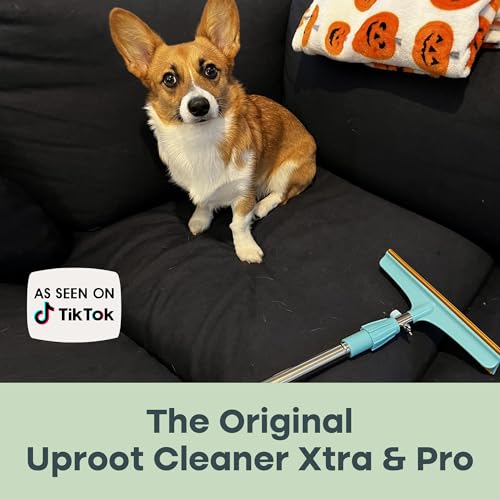 Uproot Clean Pro Bundle: Pet Hair Removal Tool & Carpet Rake w/t 60" Handle - color: Xtra + Pro