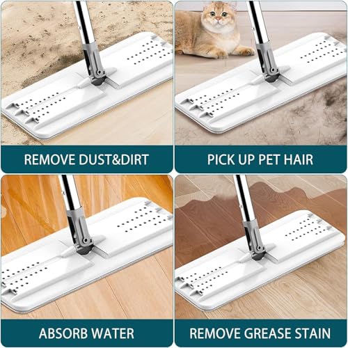 8 Pack Mop Replacement Pads Compatible with Joymoop Flat Mop - color: 8 Pack