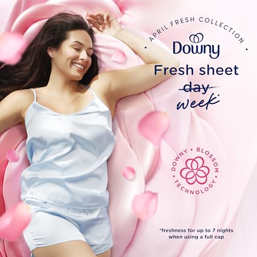 Downy Soft, 2 in 1 Soft and Fresh Liquid Fabric Softener, April Fresh, 44 fl oz, 60 Loads, Fabric Conditioner Liquid Provides Softness and Freshness for Fabrics - size: 44 Fl Oz (Pack of 1)