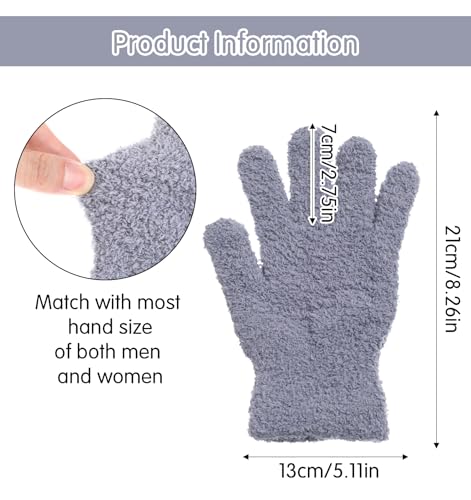 2 Pairs Dusting Gloves, Plant Cleaning Gloves, Reusable Washable for Plants, Household Surfaces, Windows & Dust Removal
